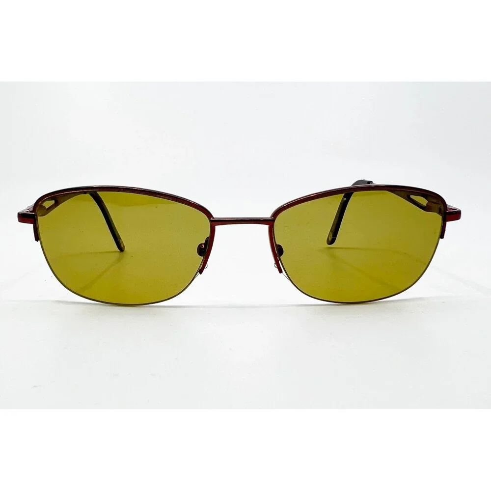 Linda Evans Eyeglasses Women Brown Metal 367 Designer 51-17-140
